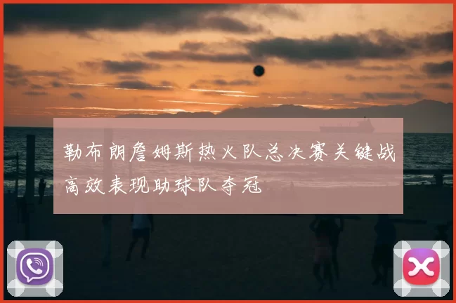 勒布朗詹姆斯热火队总决赛关键战高效表现助球队夺冠